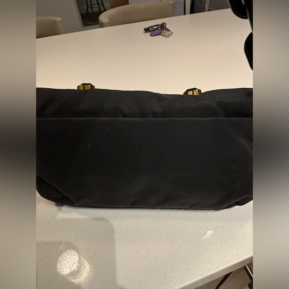Prada black nylon Whip Pietre jewel gem shoulder bag with buckle - Picture 12 of 14